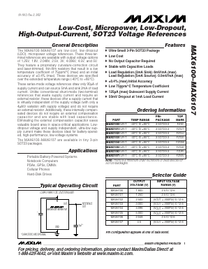 MAX6102 Datasheet PDF Maxim Integrated