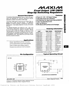 MAX643XCSA Datasheet PDF Maxim Integrated