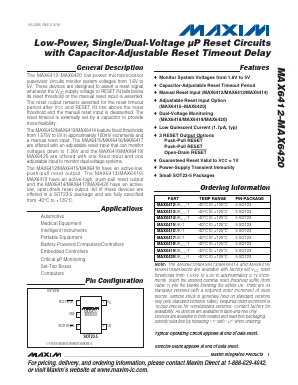 MAX6413UK16-T Datasheet PDF Maxim Integrated