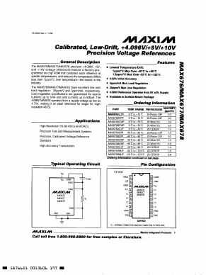 MAX678BMJP Datasheet PDF Maxim Integrated