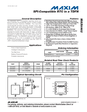 MAX6902ETA+T Datasheet PDF Maxim Integrated