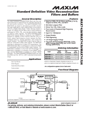 MAX7430EUB Datasheet PDF Maxim Integrated