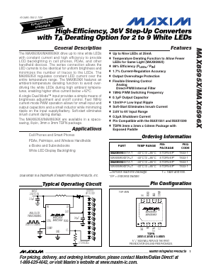 MAX8595XETA Datasheet PDF Maxim Integrated
