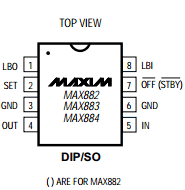 MAX883 Datasheet PDF Maxim Integrated