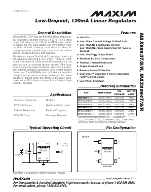 MAX8863 Datasheet PDF Maxim Integrated