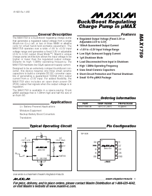 MAX1759EUB Datasheet PDF Maxim Integrated