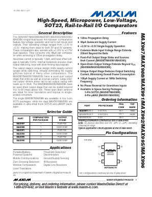 MAX988EXK-T Datasheet PDF Maxim Integrated