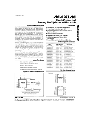 MAX368 Datasheet PDF Maxim Integrated