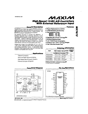 MX7672TQ05 Datasheet PDF Maxim Integrated