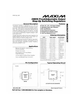 MAX632AESA Datasheet PDF Maxim Integrated