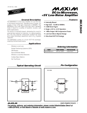 MAX2650EUS-T Datasheet PDF Maxim Integrated