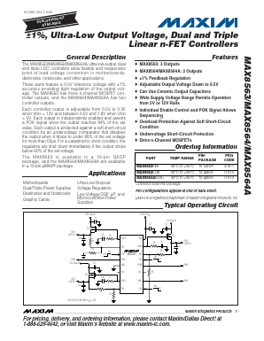 MAX8564AEUB Datasheet PDF Maxim Integrated