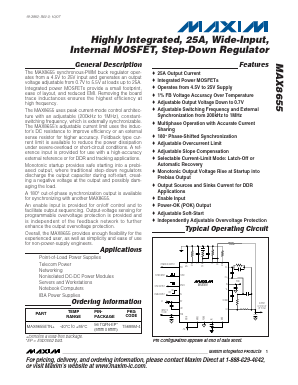 MAX8655ETN Datasheet PDF Maxim Integrated