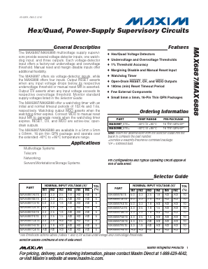 MAX6887RETE Datasheet PDF Maxim Integrated
