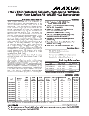 MAX3086EESD Datasheet PDF Maxim Integrated