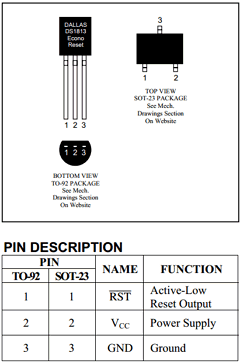 DS1813-10/TR Datasheet PDF Maxim Integrated