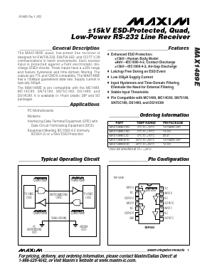 MAX1489EC/D Datasheet PDF Maxim Integrated
