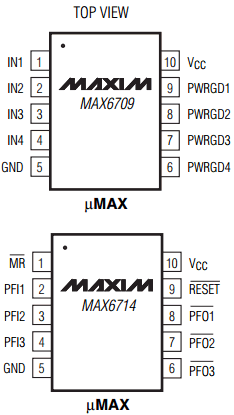 MAX6709AUB Datasheet PDF Maxim Integrated