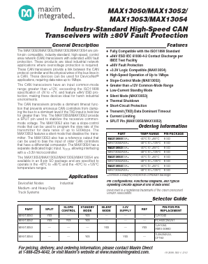 MAX13054ASA Datasheet PDF Maxim Integrated