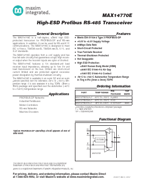 MAX14770E Datasheet PDF Maxim Integrated