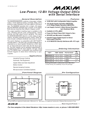 MAX5353BCPA Datasheet PDF Maxim Integrated