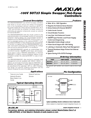 MAX5901AAEUT Datasheet PDF Maxim Integrated