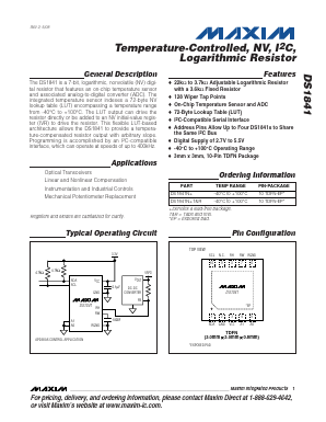 DS1841N+ Datasheet PDF Maxim Integrated