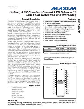MAX6979APG+ Datasheet PDF Maxim Integrated