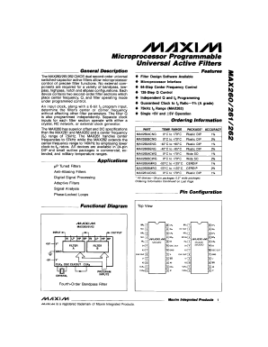 MAX262BCNG Datasheet PDF Maxim Integrated