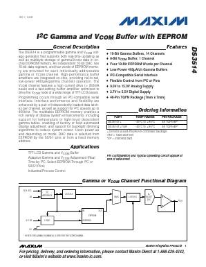 DS3514TR Datasheet PDF Maxim Integrated