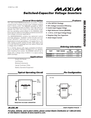 MAX829EUK Datasheet PDF Maxim Integrated