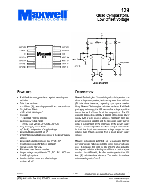 139RPFB Datasheet PDF MAXWELL TECHNOLOGIES