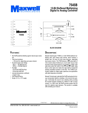 7545BRPFE Datasheet PDF MAXWELL TECHNOLOGIES