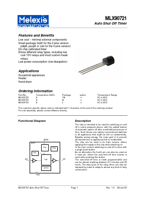 MLX90721 Datasheet PDF Melexis Microelectronic Systems 