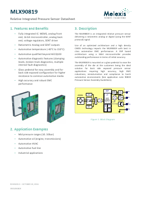 MLX90819 Datasheet PDF Melexis Microelectronic Systems 