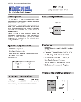 DS1810R-5 Datasheet PDF Micrel
