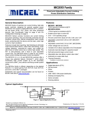 MIC2008YM6 Datasheet PDF Micrel