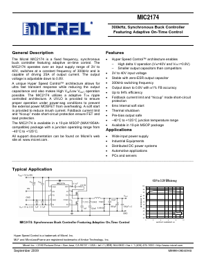 MIC2174-1YMM Datasheet PDF Micrel