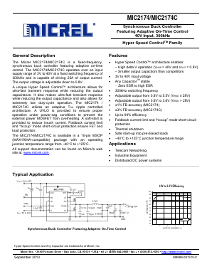 MIC2174C Datasheet PDF Micrel