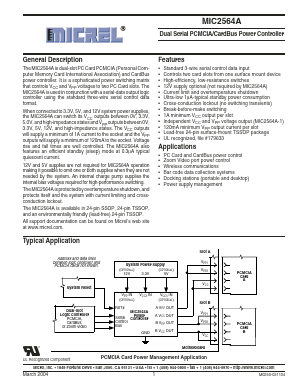 MIC2564A-1YTS Datasheet PDF Micrel