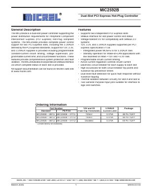 MIC2592B-3BTQ Datasheet PDF Micrel