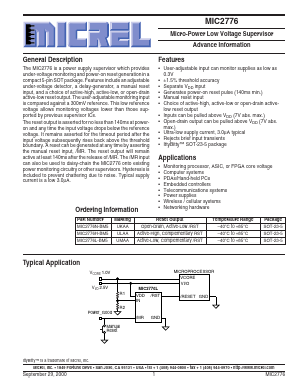 MIC2776 Datasheet PDF Micrel