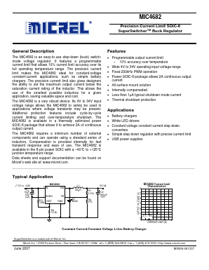 MIC4682BM Datasheet PDF Micrel