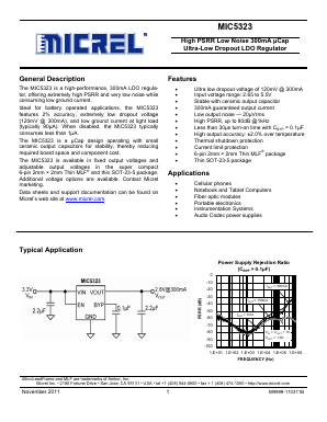 MIC5323 Datasheet PDF Micrel