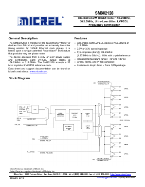 SM802128 Datasheet PDF Micrel