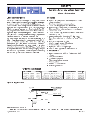 MIC2774N-17BM5 Datasheet PDF Micrel