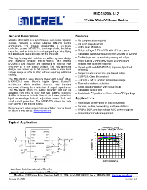 MIC45205-1YMPTR Datasheet PDF Micrel