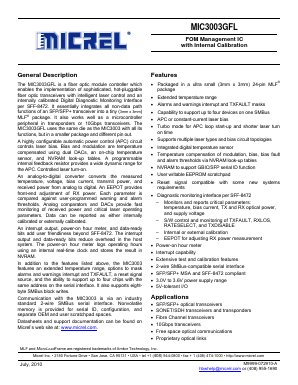 MIC3003GFLTR Datasheet PDF Micrel