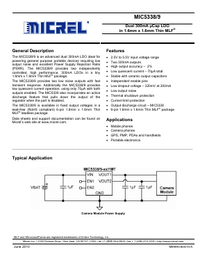 MIC5338-M4YMT Datasheet PDF Micrel