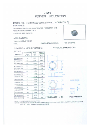 SPC-06502 Datasheet PDF Micro Electronics